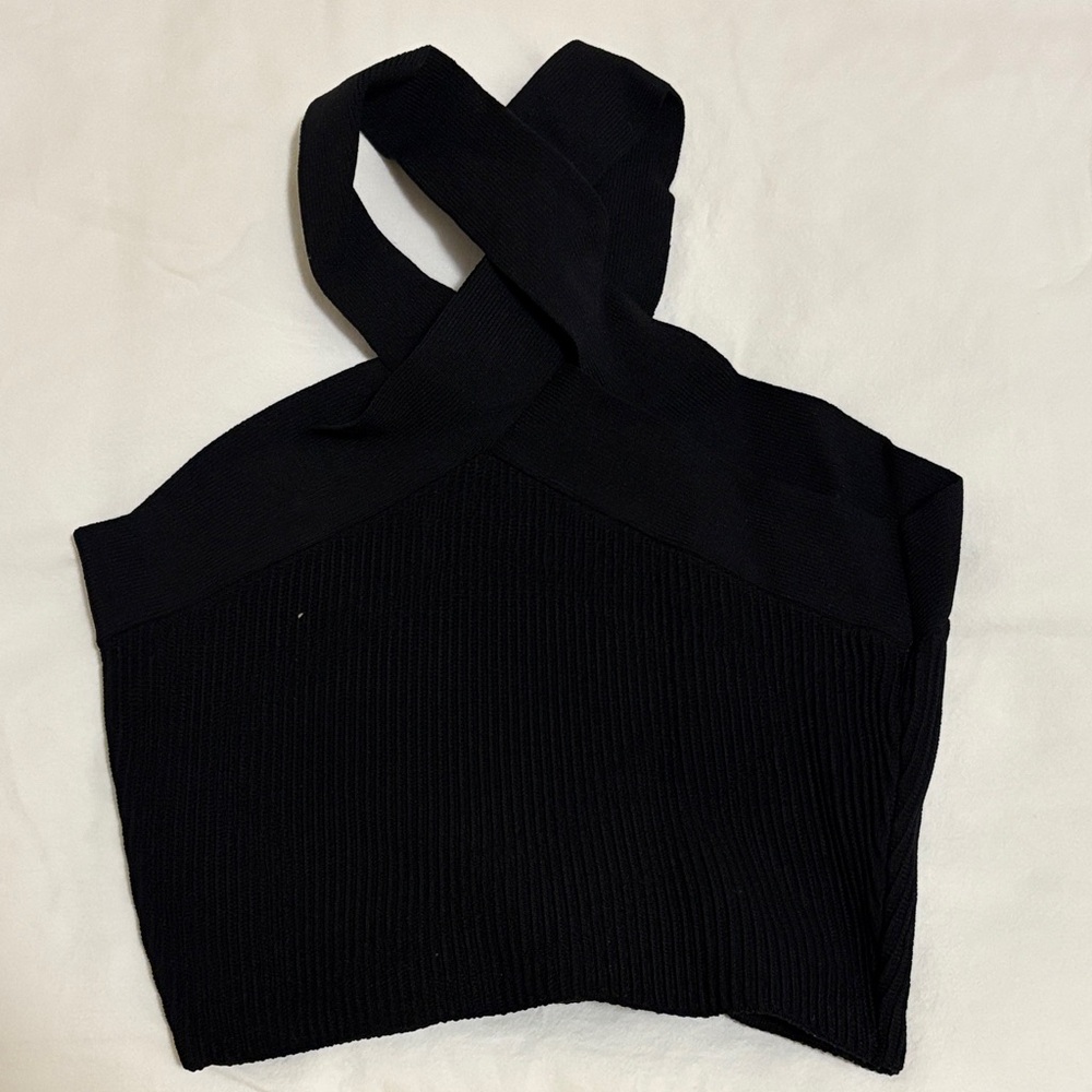 Babaton criss cross Knit Halter Top